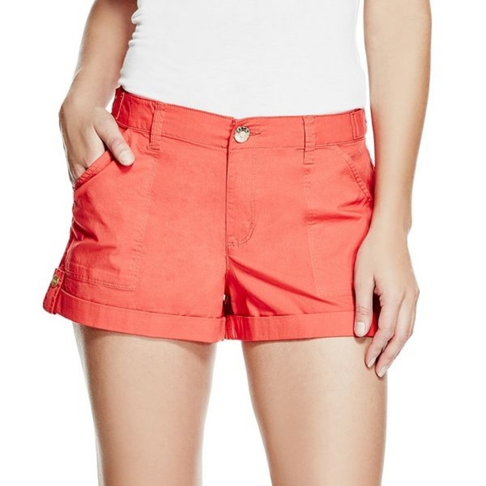 NEW GUESS Womens Kendra Cuffed Short SZ 28